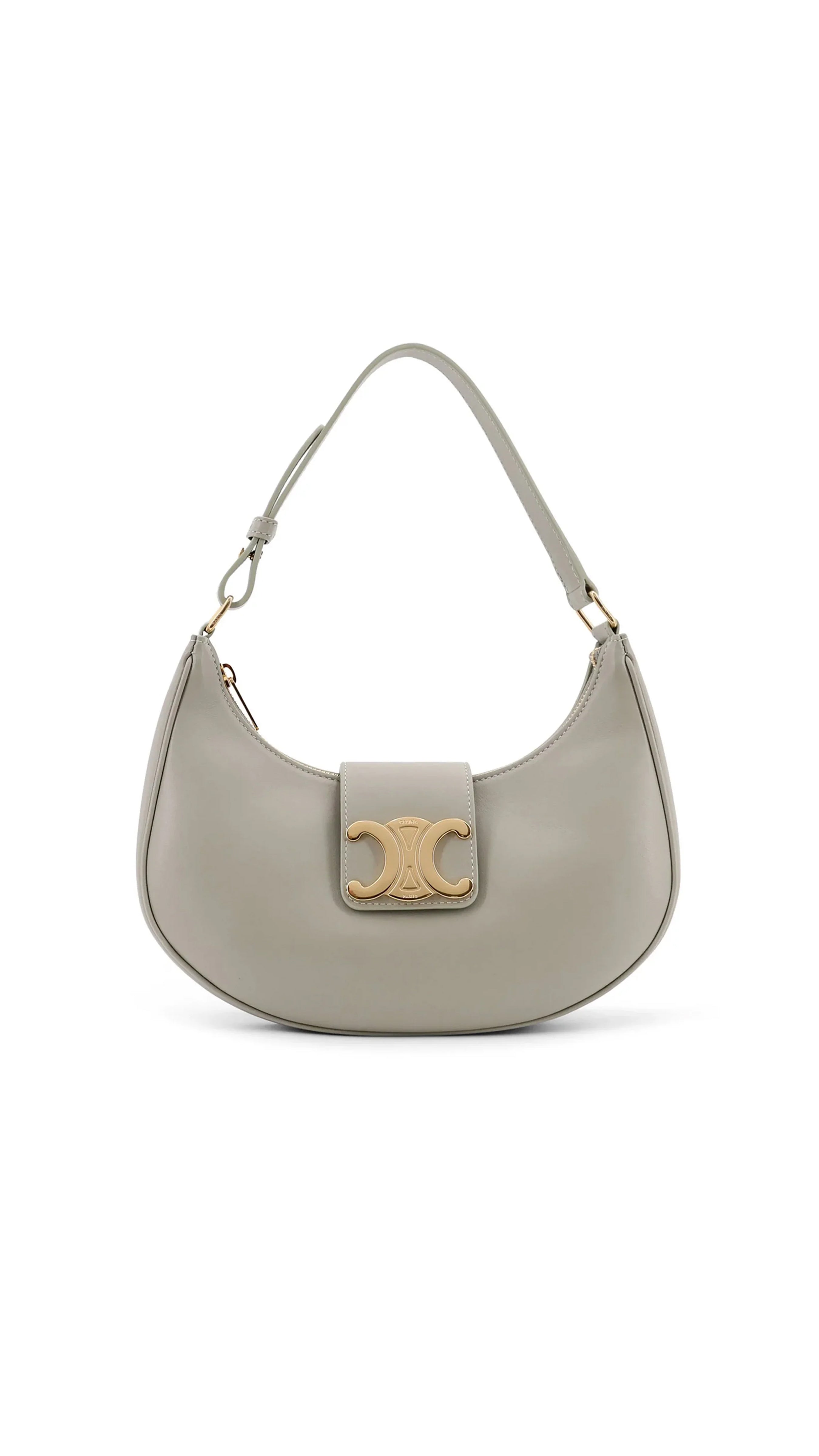 Medium Ava Triomphe Bag in Smooth Calfskin - Light Clay