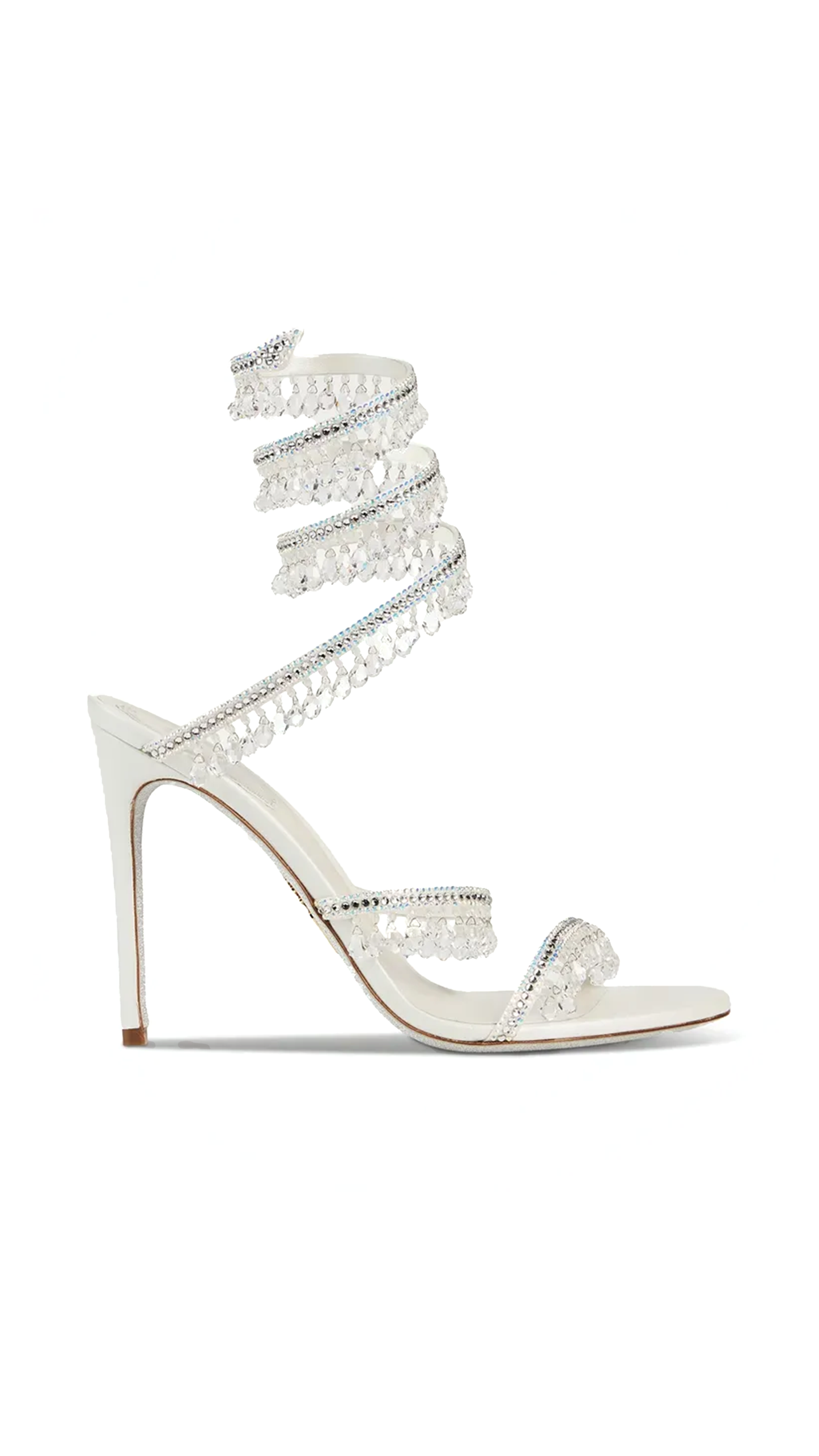 Crystal Chandelier Sandals - Grey/Silver