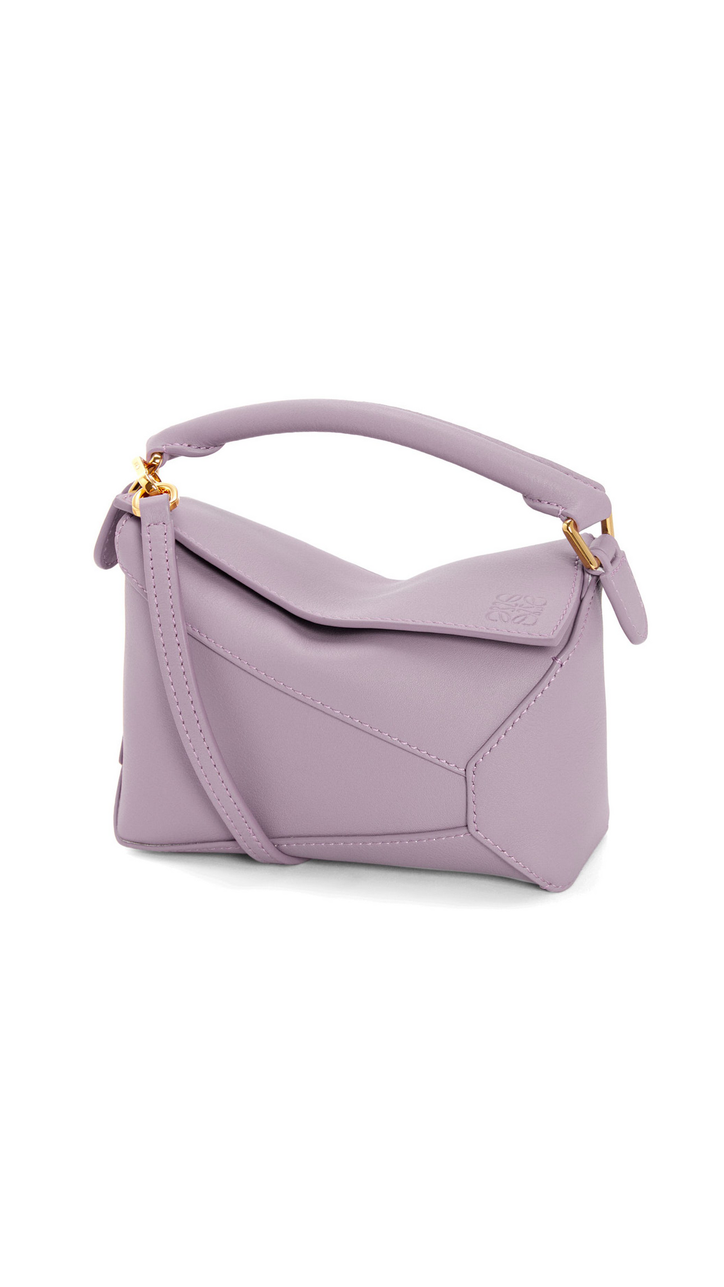 Mini Puzzle Bag in Classic Calfskin - Dirty Mauve