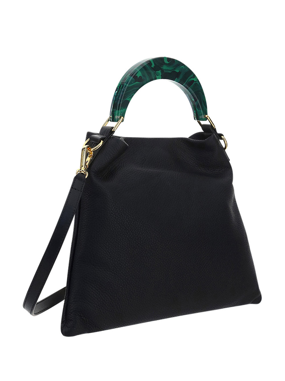 Venice Small Bag In Leather - Black
