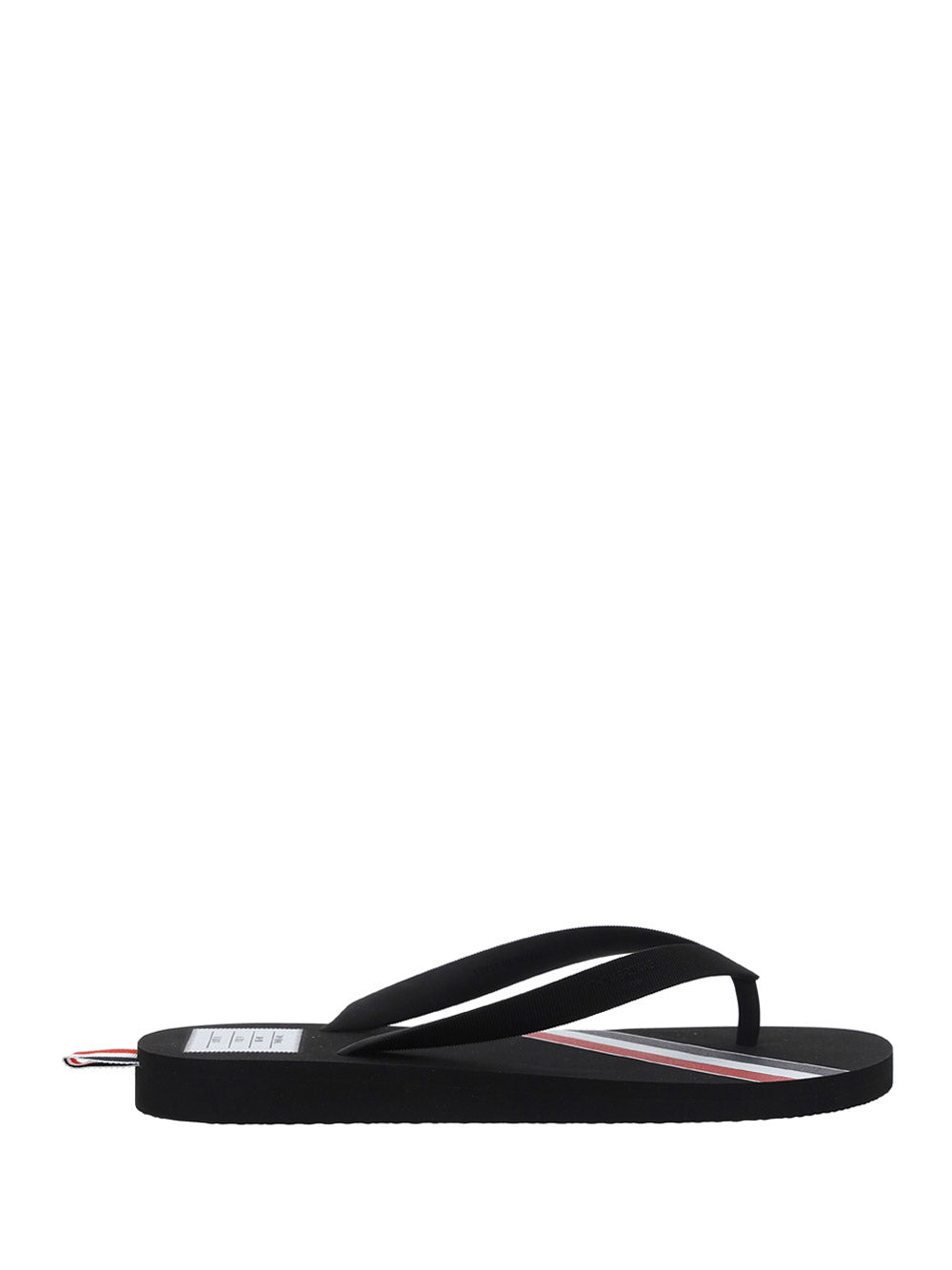 Rubber Stripe Flip Flop - Black