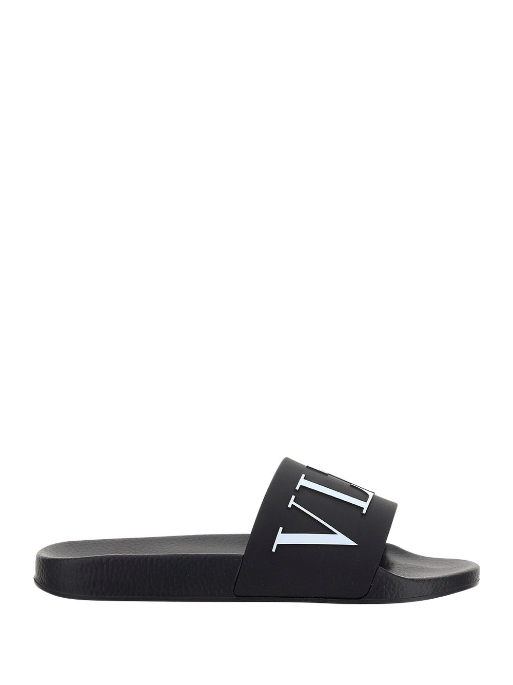 VLTN Rubber Slider Sandal - Black.