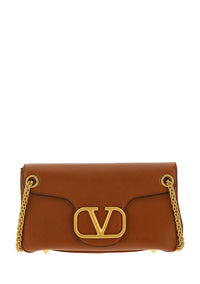 Stud Sign Nappa Shoulder BAg - Brown