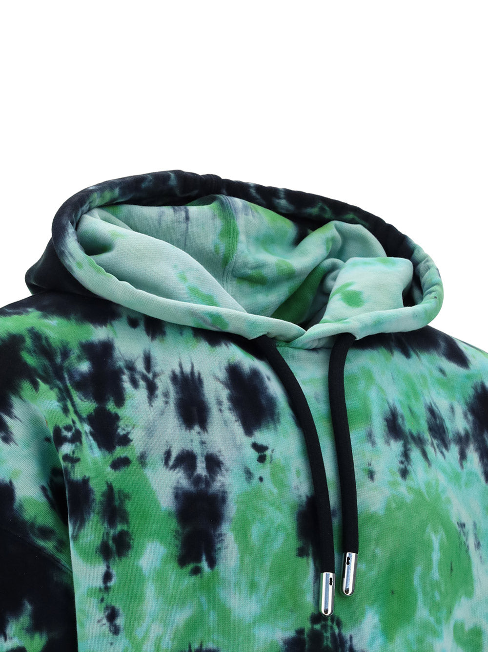 Tie & Dye Hoodie - Black / Green