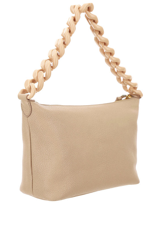 Miu Spirit Madras Leather Bag - Beige