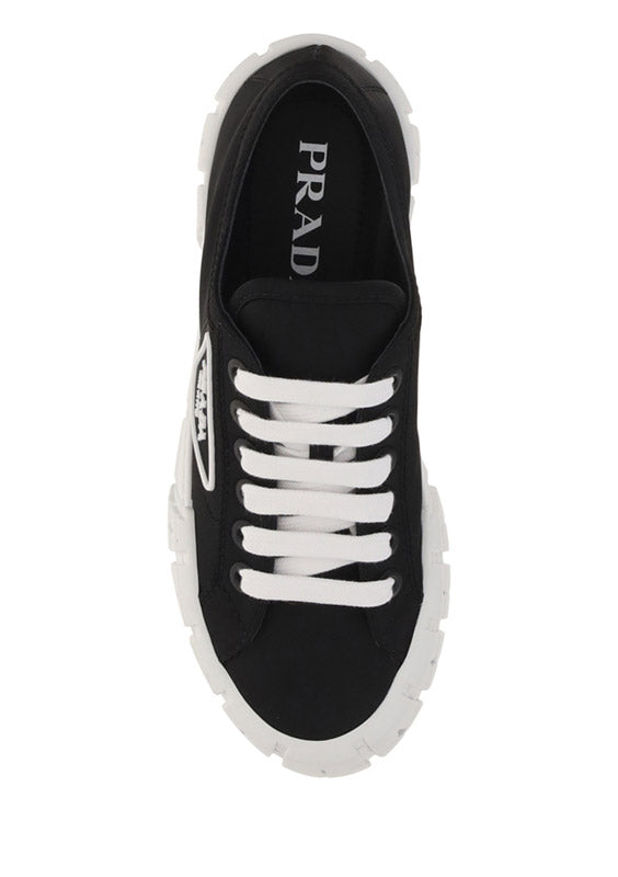 Nylon Gabardine Sneakers - Black