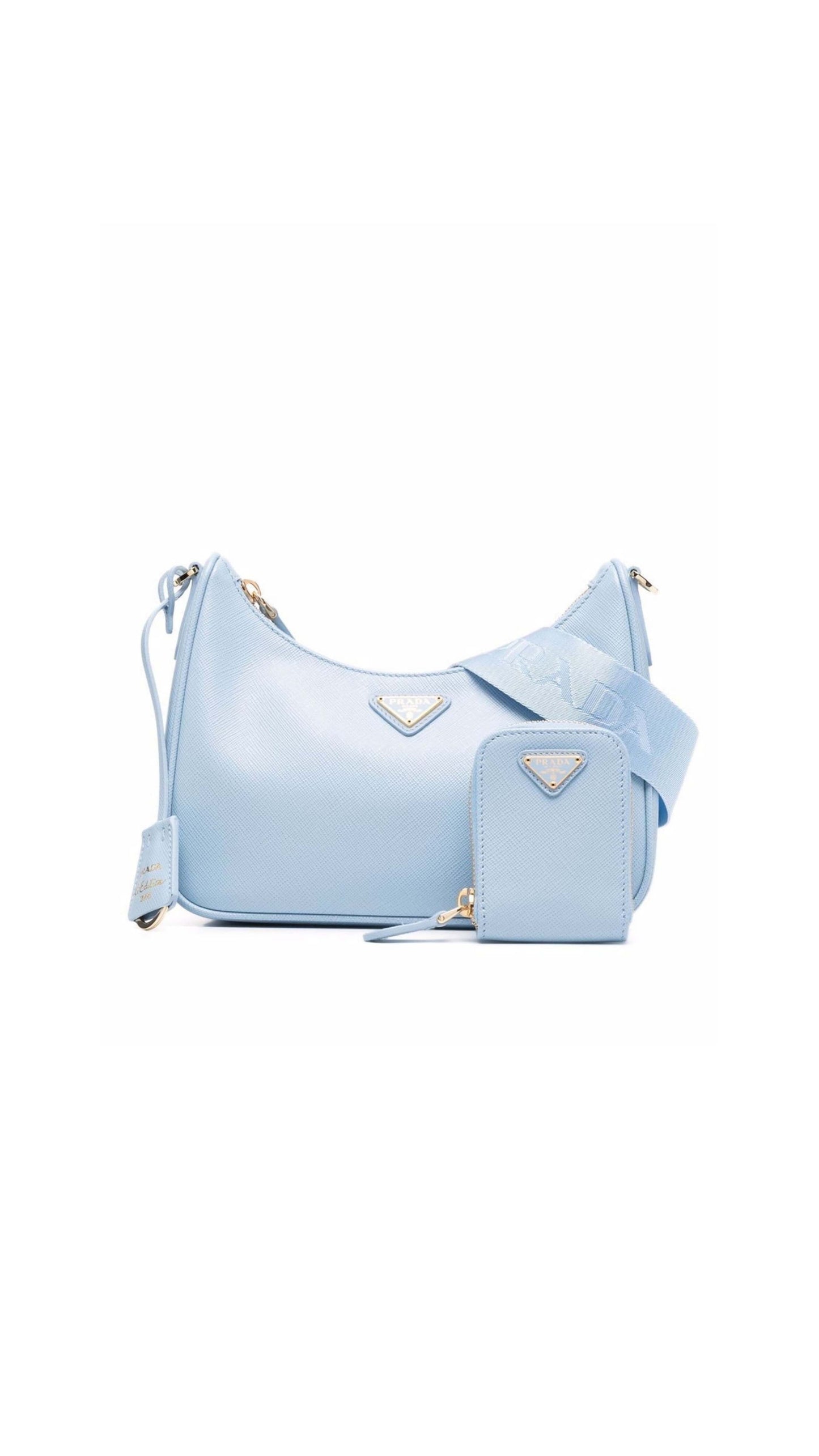 Prada Re-Edition 2005 Saffiano Leather Bag - Cornflower Blue