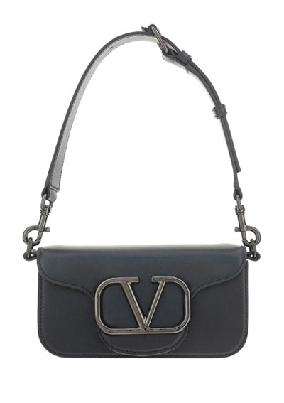 Loco Calfskin Messenger Bag - Black