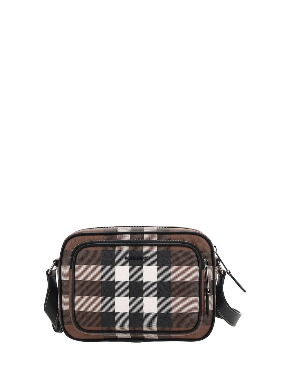 Bio-Based Check Crossbody Bag - Dark Birch Brown