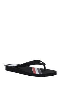 Rubber Stripe Flip Flop - Black