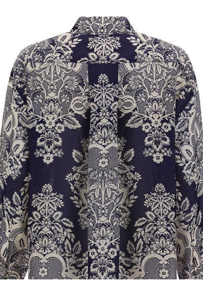 Pattie Relaxed Shirt - Navy / Beige