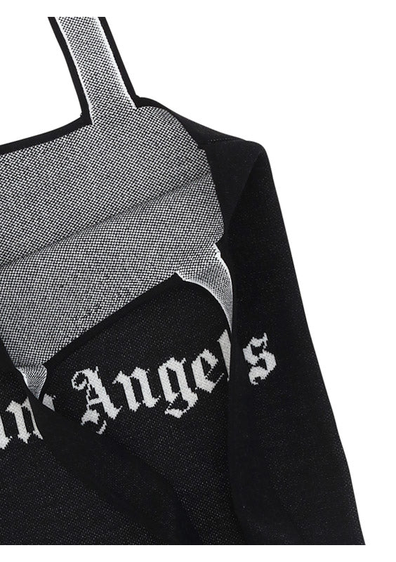 Knitted Shopper - Black.