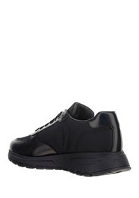 Prax 01 Sneakers in Nylon & Leather - Black