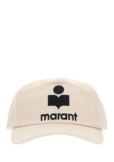 Tyron Logo Embroidered Baseball Cap - Ecru
