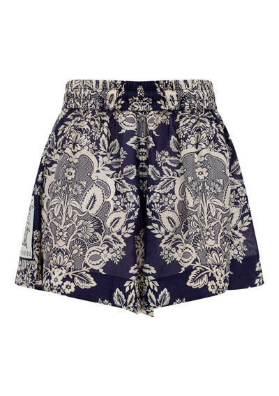 Pattie Relaxed Shorts - Navy / Beige