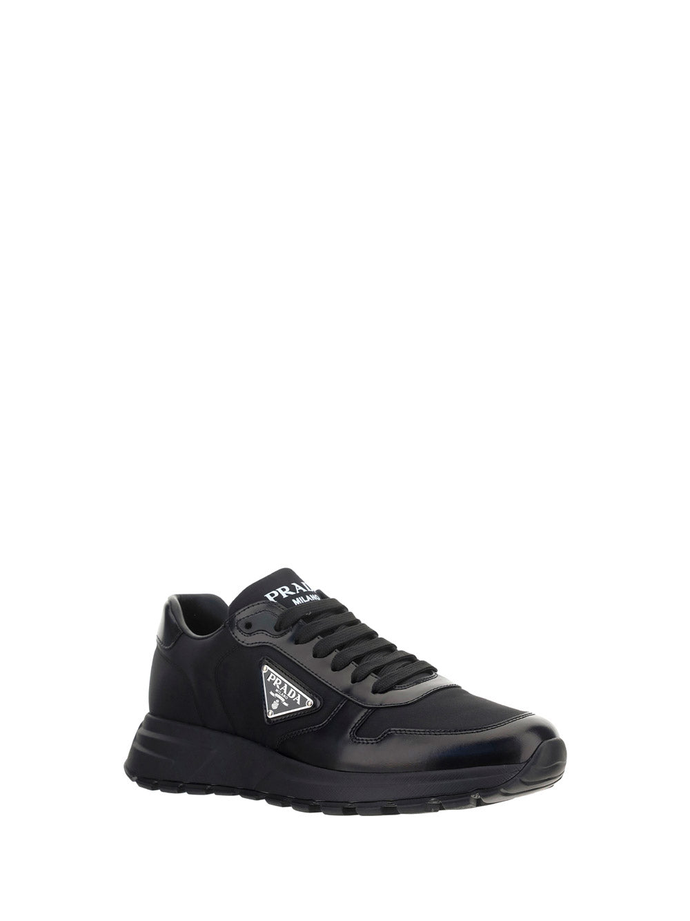 Prax 01 Sneakers in Nylon & Leather - Black