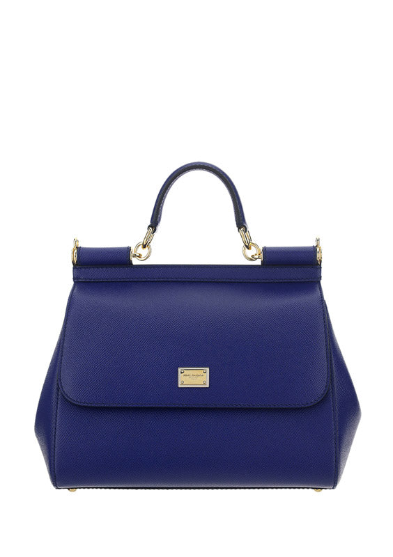 Medium Sicily Bag in Dauphine Calfskin - Blue