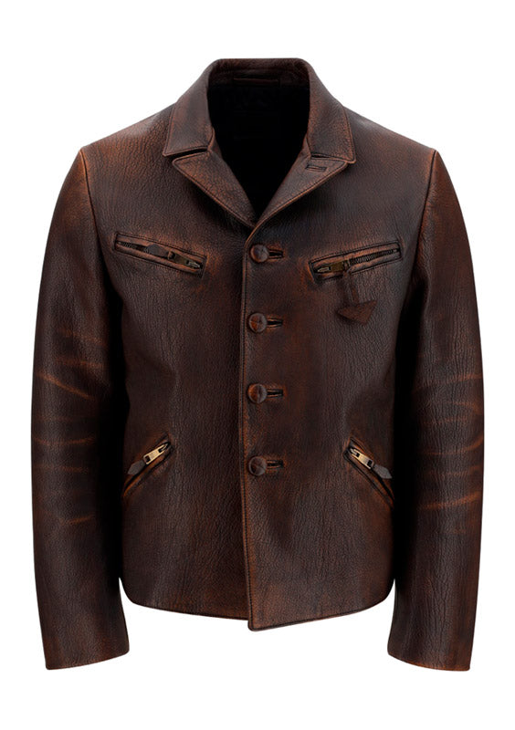 Nappa Leather Jacket - Brown