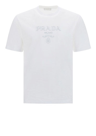 Cotton Embroidered T-Shirt - White