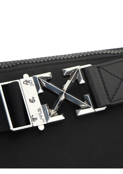 Arrow Tuc Nylon Belt Bag - Black