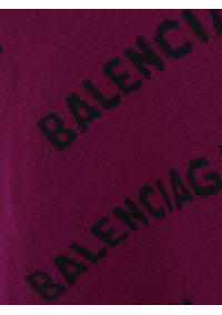 Allover Logo Sweater - Purple