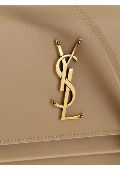 Sunset Chain Bag In Smooth Leather - Nude
