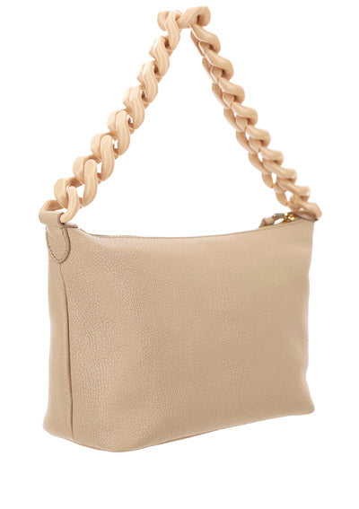 Miu Spirit Madras Leather Bag - Beige