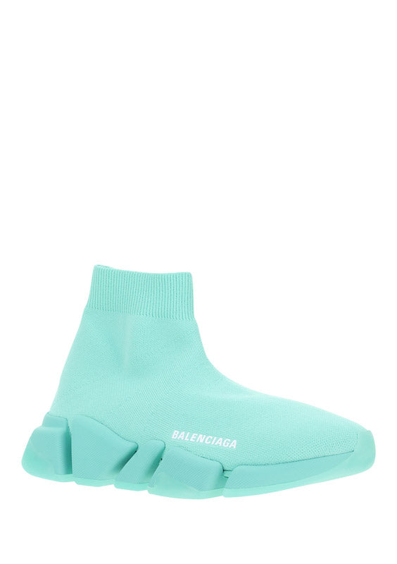 Speed 2.0 Recycled Knit Sneaker With Transparent Sole - Green