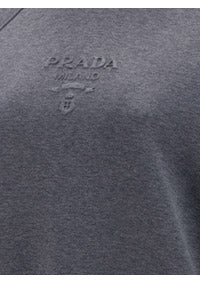 Oversized Logo Jersey Sweatshirt - Grey