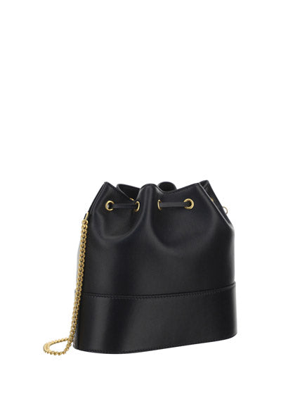 VLogo Small Bucket Bag - Black