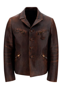 Nappa Leather Jacket - Brown