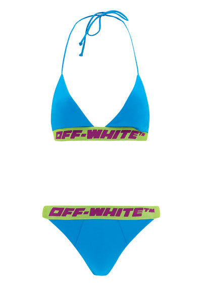 Logo Band Bikini - Blue