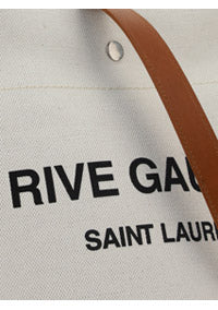 Rive Gauche Bucket Bag in Linen - Natural
