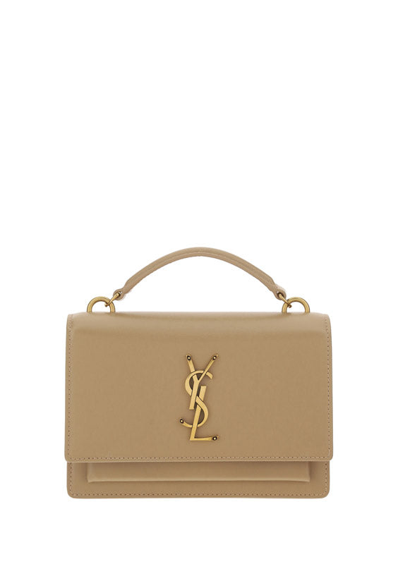 Sunset Chain Bag In Smooth Leather - Nude