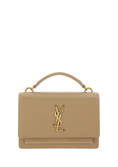 Sunset Chain Bag In Smooth Leather - Nude