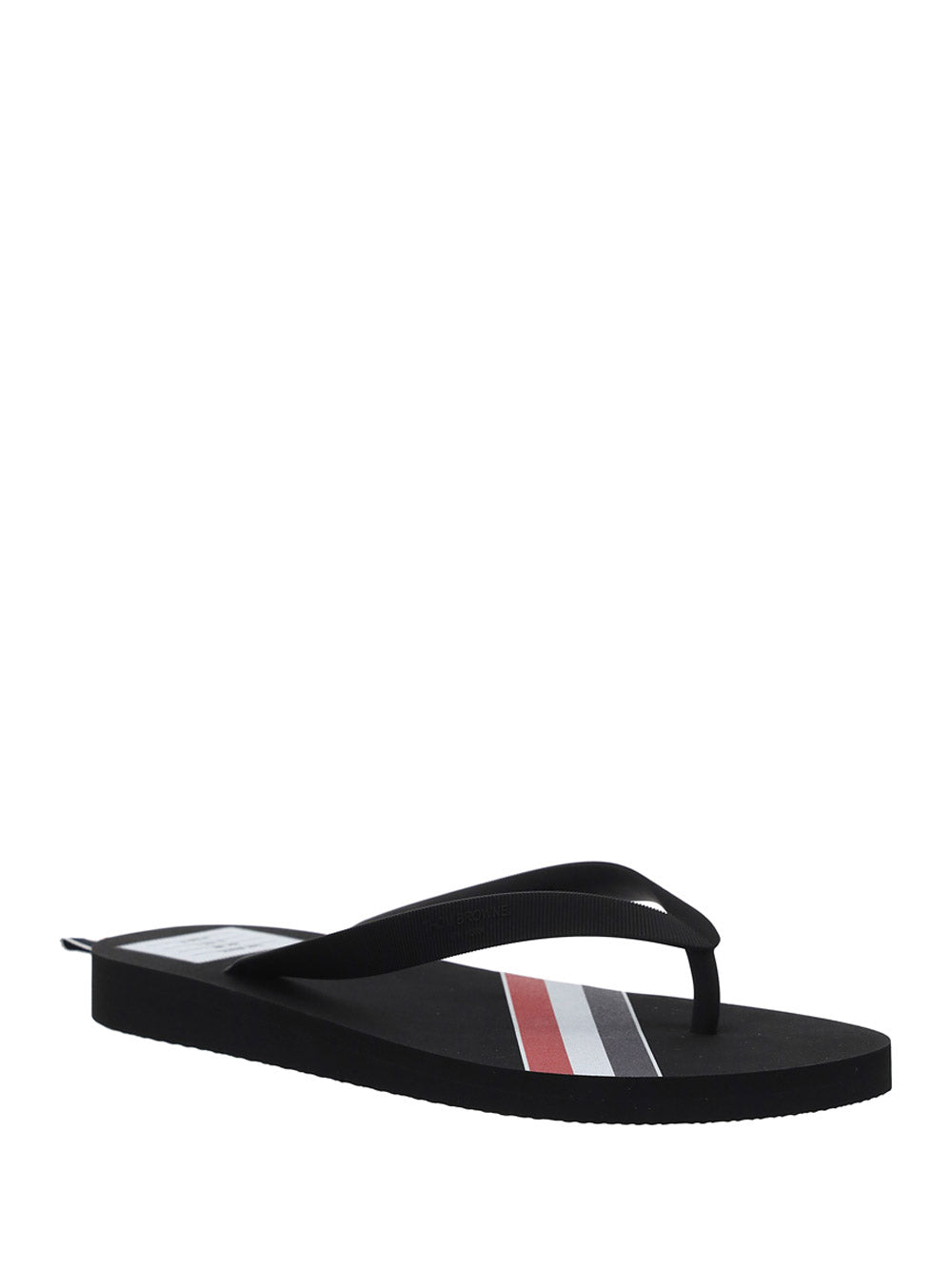 Rubber Stripe Flip Flop - Black