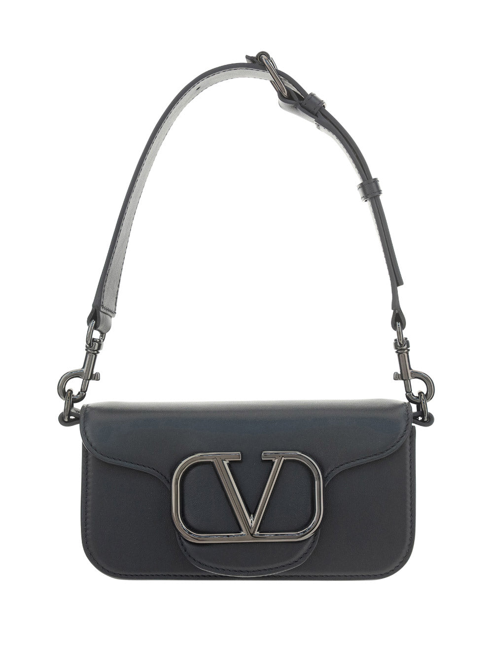 Loco Calfskin Messenger Bag - Black
