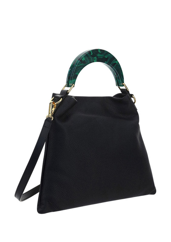 Venice Small Bag In Leather - Black