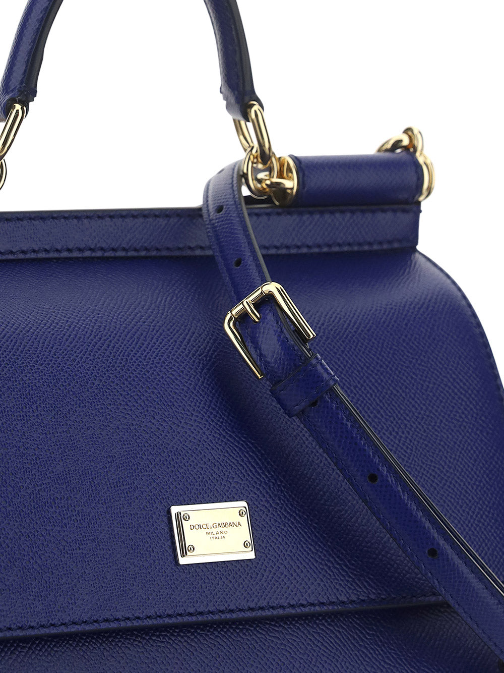 Medium Sicily Bag in Dauphine Calfskin - Blue