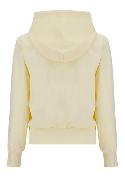 Heart-embroidered Pullover Hoodie.
