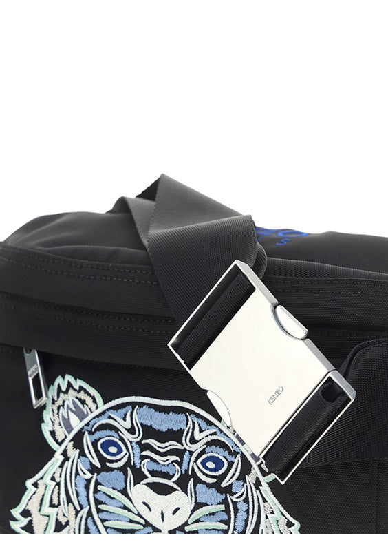 Canvas Kampus Tiger Belt Bag - Black
