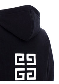 4G Embroidered Hoodie - Black