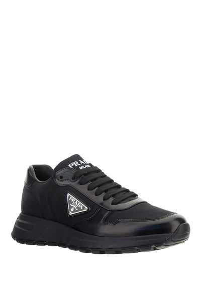 Prax 01 Sneakers in Nylon & Leather - Black