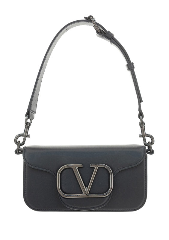 Loco Calfskin Messenger Bag - Black