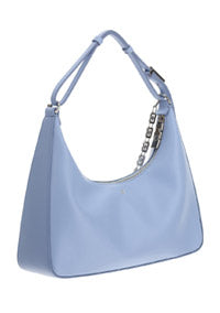 Small Moon Cut Out Bag In Leather - Lavender