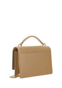 Sunset Chain Bag In Smooth Leather - Nude