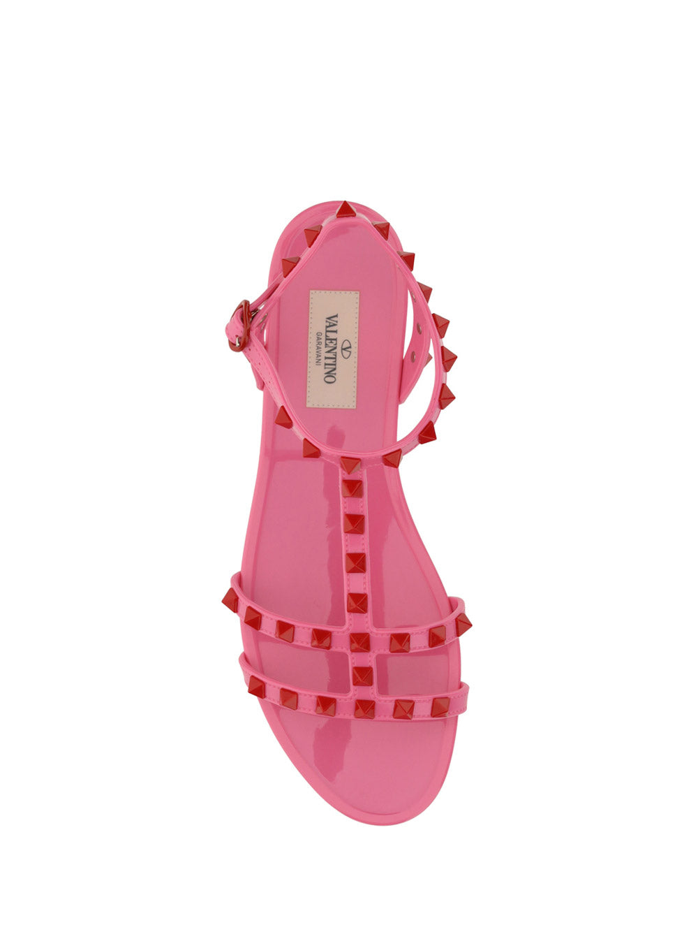 Rockstud Flat Rubber Sandal - Pink
