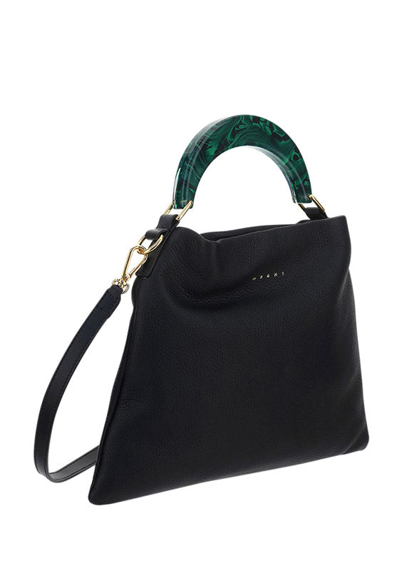 Venice Small Bag In Leather - Black
