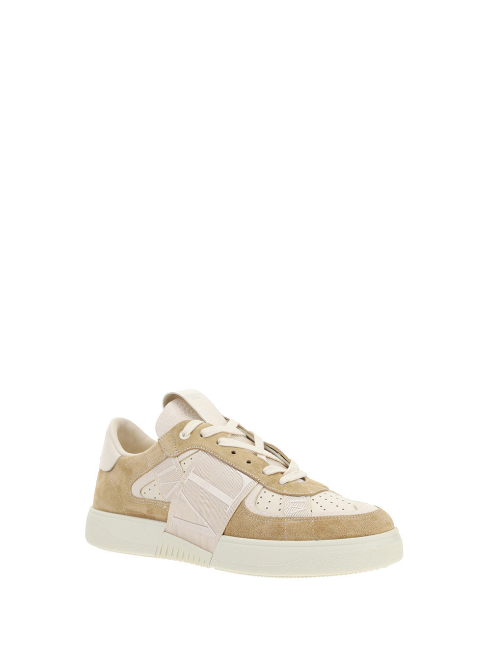 Low-Top Calfskin VL7N Snesker With Bands - Beige