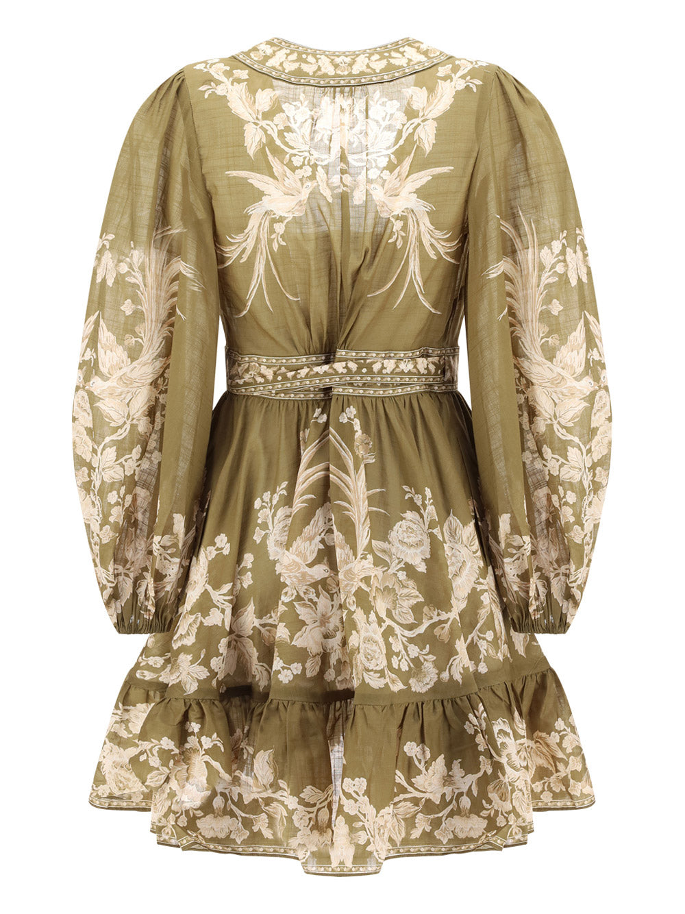 Anneke Wrap Mini Dress - Green